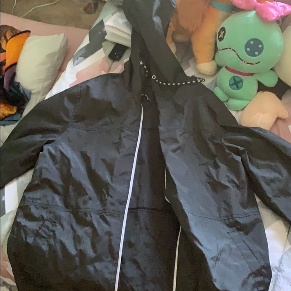 Gray windbreaker